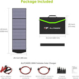 Allpowers 200w 400W foldable solar panel Waterproof IP67 18V Polycrystalline Solar Panel Camping