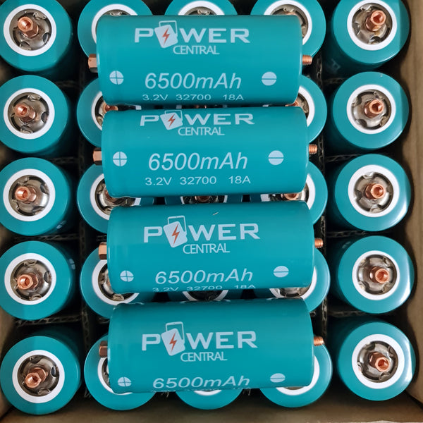 Power Central Tested LiFePO4 screw Flat type 6500 Brand New 2023 rechargeable 3.2V 32650 32700 battery manufactured by Tipsun