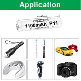 1PC Vapcell  AA 3360 AAA 1100mAh 1.2v NI MH Rechargeable Battery P11 V28 W33