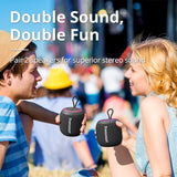 Tronsmart T7 Mini Portable Speaker TWS Bluetooth 5.3 Speaker with Balanced Bass IPX7 Waterproof LED