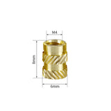 10Pcs M3 M4 M5 Brass Hot Melt Inset Nuts 3d Printer Heating Molding Copper Thread Inserts Nut