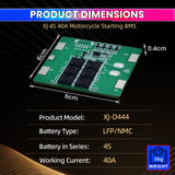 XJ-D444 4S  40A 12V 14.6V Motorcycle Starting BMS LifePO4 Battery