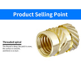 10Pcs M3 M4 M5 Brass Hot Melt Inset Nuts 3d Printer Heating Molding Copper Thread Inserts Nut