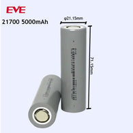 Tested EVE 50E 21700 4850mAh 29V 33V 18650 3200mAh 8.4A 10A Lithium Ion Grade A