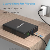 TechnoAmp 64000mAh Laptop Power Bank DC 100W 12/16/20/24V5A USB C PD 3.0 100W
