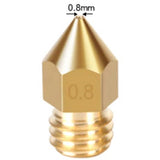 1PC Kingroon 3D Printer Nozzle MK8 1.75mm Brass Extruder Nozzle 0.2mm to 1.0mm Extruder Head