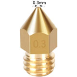 1PC Kingroon 3D Printer Nozzle MK8 1.75mm Brass Extruder Nozzle 0.2mm to 1.0mm Extruder Head