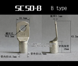 1 PC Tinned Copper Terminal lugs SC Series connector ring Solar lifepo4 SC2.5 SC4 SC150 14 to 0 AWG
