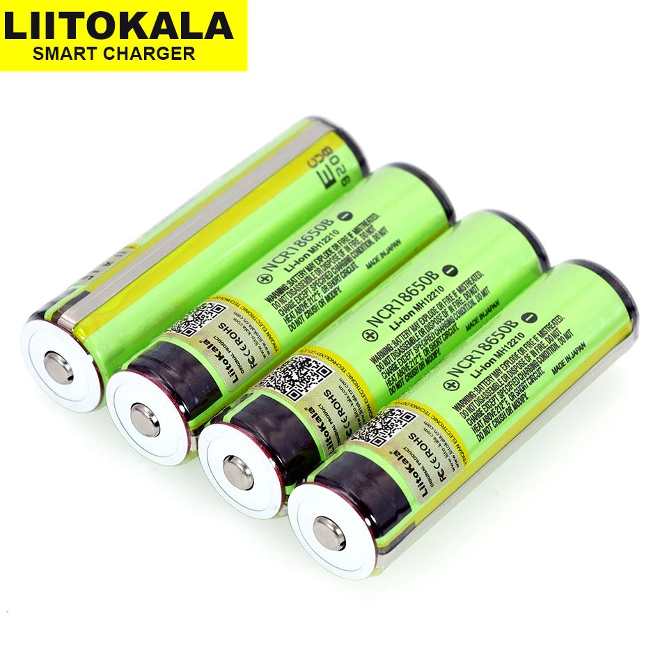 1 PC Liitokala 18650 3.7V 3400mah BMS NCR18650B rechargeable Lithium Ion Battery w/ protection board