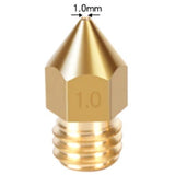 1PC Kingroon 3D Printer Nozzle MK8 1.75mm Brass Extruder Nozzle 0.2mm to 1.0mm Extruder Head