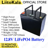 LiitoKala 12v 200ah 150ah 120ah 50ah lifepo4 Solar 12.8V battery solar battery pack Rechargeable