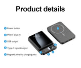 Technoamp 10000mAh 5000mAh Fast Wireless Power Bank 15w QC3.0 Super Charge Dash Charge USB C PD 18W