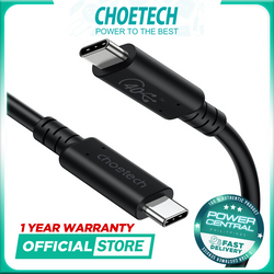 Choetech USB-C to USB-C Cable USB 4 Gen3 100W PD3.0  40Gbps 8K 0.8m black XCC-1028