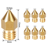 1PC Kingroon 3D Printer Nozzle MK8 1.75mm Brass Extruder Nozzle 0.2mm to 1.0mm Extruder Head