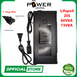 Power Central Lifepo4 Charger 72V 60V 48V 36V 24V 12V 10A 5A battery Charger 24S 20S 16S 12S 8S 4S