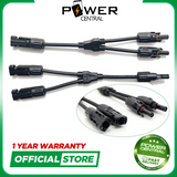 MC4 1000V 1500V Parallel Solar Panel Connector Y Branch 1 to (2,3,4) 1 x Male 1 x Female IP67 30A