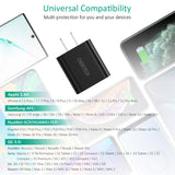 CHOETECH 18W Fast Charger Charging QC 3.0 Quick Charge Adaptor wall charger Huawei FCP Samsung Q5003