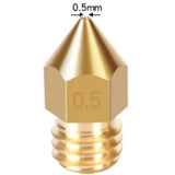 1PC Kingroon 3D Printer Nozzle MK8 1.75mm Brass Extruder Nozzle 0.2mm to 1.0mm Extruder Head