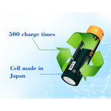 1pc Vapcell 18650 3500mah P1835A button top battery 3.7V USB Rechargeable li ion flashlight