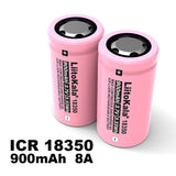 Liitokala ICR 18350 900mAh 8A  lithium ion battery