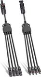 MC4 1000V 1500V Parallel Solar Panel Connector Y Branch 1 to (2,3,4) 1 x Male 1 x Female IP67 30A