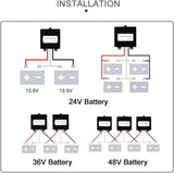 Power Central Battery Equalizer Balancer 2 x 12V 24V Lifepo4 Lead acid Bluetooth LED 25.6V 12.8V
