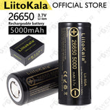 1 pc LiitoKala Lii-50A 26650 5000mAh Battery 3.7V Li-ion Rechargeable Battery for High discharge LED Flashlight Torch Light