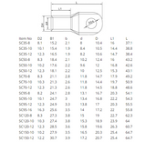 1 PC Tinned Copper Terminal lugs SC Series connector ring Solar lifepo4 SC2.5 SC4 SC150 14 to 0 AWG