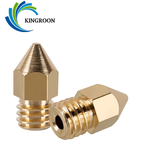 1PC Kingroon 3D Printer Nozzle MK8 1.75mm Brass Extruder Nozzle 0.2mm to 1.0mm Extruder Head