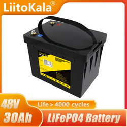 48V 30Ah LiFePO4 Solar Battery BMS Lithium Power Batteries 3000 Cycles For 51.2V RV Golf Cart