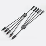 MC4 1000V 1500V Parallel Solar Panel Connector Y Branch 1 to (2,3,4) 1 x Male 1 x Female IP67 30A
