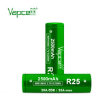 Vapcell 18650 B34 3400mah 10A/25A K25 2500mah 20A/35A 3.7V Li ion battery Flashlight Power Tools