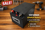 12V320AH Lifepo4 Battery JK Smart BMS 150A 2A active balance