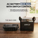 Licitti MAX 2000W AC 220V Battery Box Power Station for 12V300ah Lifepo4