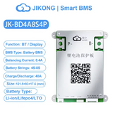 JK SMART BMS 3s to 8S 12v 24v 40A to 300AActive Balance 0.4A to 2A