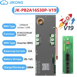 JK Inverter Smart BMS 8-16S 100A-200A RS485 CAN Active balancer 2A Solar Home Battery Storage system