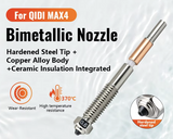 Qidi Max 4 Accessories Tungsten Bimetal hotend Nozzle PEI Dual Sided Silicone Sock