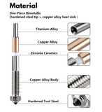 Qidi Max 4 Accessories Tungsten Bimetal hotend Nozzle PEI Dual Sided Silicone Sock