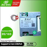 JBD Hardware Li ion BMS 13S 16S 20S 48V 60V 72V 20A to 100A  Lithium Battery BMS