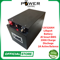 12V320AH Lifepo4 Battery JK Smart BMS 150A 2A active balance