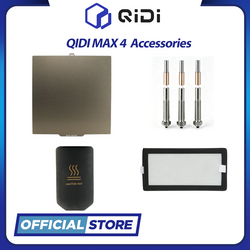 Qidi Max 4 Accessories Tungsten Bimetal hotend Nozzle PEI Dual Sided Silicone Sock