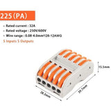 Lever Nut Wire Quick Connector 32A 28-12 AWG Splicing wiring terminal block fast Wire Splice