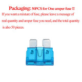 1 PC Medium Size STANDARD Car Auto Blade Fuse 2A 3A 5A 7.5A 10A 15A 20A 25A 30A 35A 40A