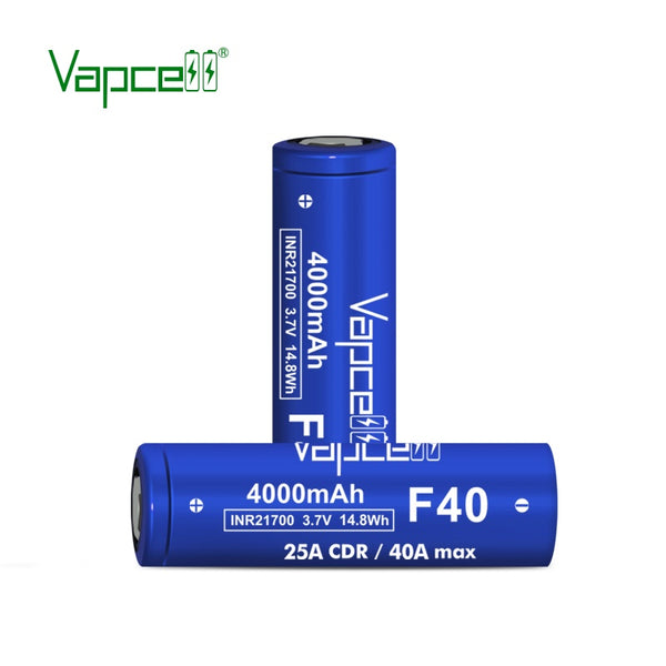 1 PC Vapcell 21700 Lithium ion F40 4000mah 25A/40A  INR21700 5000mah 15A Battery 3.7V