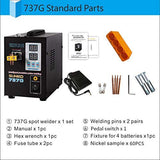 SUNKKO 737G Battery Spot Welding Machine Spot Welder for 18650 32650 Lithium Battery Pack