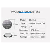 5 x Tipsun CR1220 CR1616 CR1620 CR1632 CR2016 CR2025 CR2032 CR2430 CR2450 CR2477 Button Cell