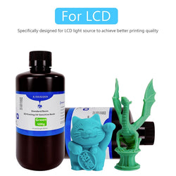KINGROON 500g Photosensitive Resin LCD SLA 3D Printer 405nm UV Resin 3D Printing Material For KP6 Mario