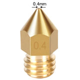 1PC Kingroon 3D Printer Nozzle MK8 1.75mm Brass Extruder Nozzle 0.2mm to 1.0mm Extruder Head