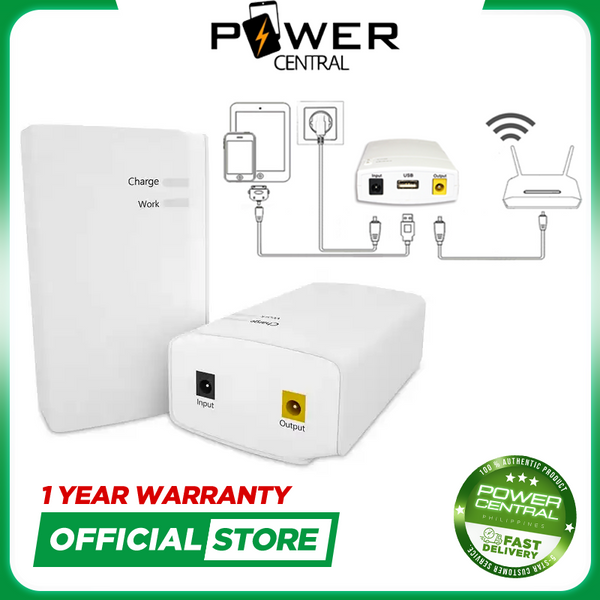 SKE Mini DC UPS 30W for Router Modem DC 5V 12V 16000mAh LiFePO4 Battery