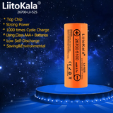 LiitoKala Lii-51S lii-52S 26650 26700 5100mAh 21A Battery 3.7V Li-ion Rechargeable Battery High discharge